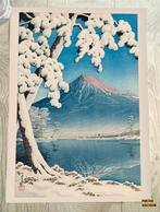 Kawase Hasui Kunst Poster Ukiyo E Winter Shin hanga, Verzenden, Nieuw, A1 t/m A3, Film en Tv