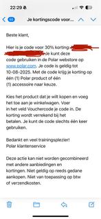 Polar smartwatch kortingscode, Verzenden, Zwart, Android