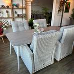 Moderne Wicker Tuinset –4 verstelbare stoelen ZGAN TWV €2250, Verzenden, ., Zo goed als nieuw, .