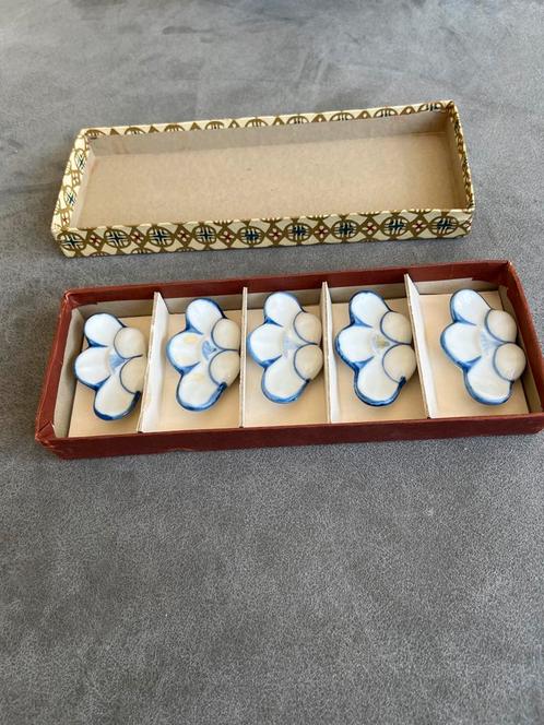 Vintage Messteunen Bloemen in Doos - Japans Porselein Set va, Antiek en Kunst, Antiek | Woonaccessoires, Ophalen of Verzenden
