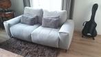 Twee (2) grijze banken | sofa's met sierkussens..., Huis en Inrichting, 150 tot 200 cm, Gebruikt, Stof, 75 tot 100 cm