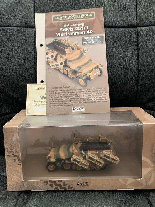 SdKfz 251/1 Wurfrahmen 40 - Atlas Collectie, Hobby en Vrije tijd, Modelbouw | Auto's en Voertuigen, Nieuw, Tank, 1:32 tot 1:50