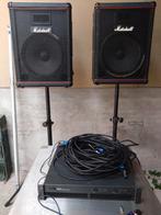Marshall 6115H PA speakers met Zeck PT5 versterker, Ophalen, Gebruikt, 500 tot 1000 watt, P.A.
