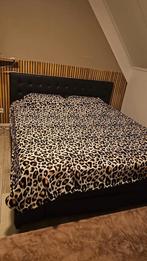 Bed 180x200 met lades + matras, Ophalen, Wit, Tweepersoons, Zo goed als nieuw
