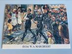 1934 WA Marcheert - nsb reproductie wo2, Ophalen of Verzenden, 1920 tot 1940, Ongelopen