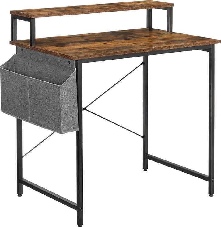Computerbureau met monitorstandaard-80 x 55 x 90 cm-LWD080B0, Huis en Inrichting, Bureaus, Nieuw, Bureau, Ophalen