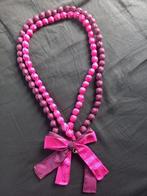 Ketting roze paars strik didi, Sieraden, Tassen en Uiterlijk, Kettingen, Ophalen of Verzenden, Nieuw, Roze