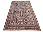 Handgeknoopt Perzisch wol Hamadan tapijt floral 127x190cm, Persian Perzisch vintage oosters hype, Crème, Gebruikt, 100 tot 150 cm