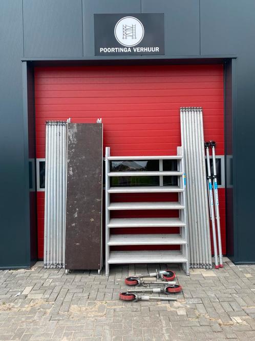 Euroscaffold rolsteiger/steiger te koop 10.2 m wh, Doe-het-zelf en Verbouw, Steigers, Zo goed als nieuw, Rolsteiger of Kamersteiger