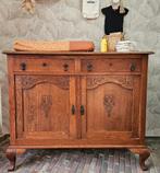 Mooie eikenhouten queen ann commode/dressior, Ophalen, Zo goed als nieuw, Minder dan 50 cm