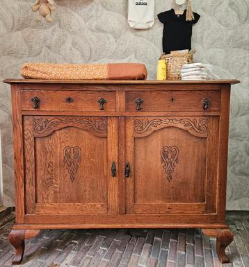 Mooie eikenhouten queen ann commode/dressior  beschikbaar voor biedingen