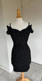 Zwart fluwelen kerst jurk steppin out, Kleding | Dames, Ophalen of Verzenden, Zo goed als nieuw, Zwart, Boven de knie