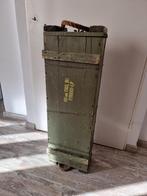 Vintage munitiekist - decoratie - grote kist - 95x30x19 cm, Ophalen, Zo goed als nieuw, Minder dan 50 cm, Minder dan 50 cm