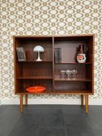 Vintage Deense Hundevad palissander boekenkast, Ophalen, Met plank(en), Gebruikt, 100 tot 150 cm