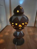 Terracotta Lamp met Ster- en Hartmotieven, Overige materialen, Gebruikt, Ophalen of Verzenden, Minder dan 100 cm