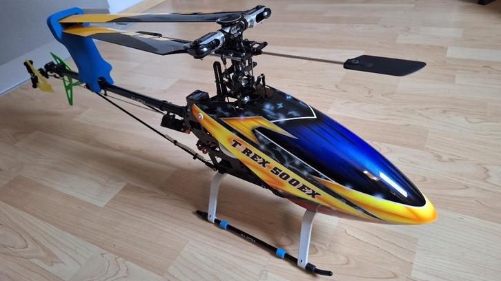 Align Trex500 RC helicopter, Hobby en Vrije tijd, Modelbouw | Radiografisch | Helikopters en Quadcopters, Gebruikt, Helikopter