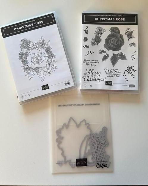 Christmas Rose, stempelset, Stampin’ Up!, Hobby en Vrije tijd, Stempelen, Zo goed als nieuw, Clearstamp, Ophalen of Verzenden