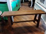 Oud teakhouten bank onderlat 100 cm, Huis en Inrichting, Krukjes, Ophalen, Nieuw, Hout