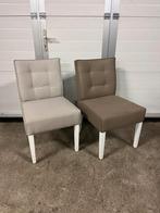 26 stuks Luxe taupe horeca bistro restaurant zorg stoelen, Huis en Inrichting, Stoelen, Ophalen, Bruin, Hout, Zo goed als nieuw