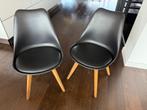 2 IKEA Black Chairs – €15 for Both, Pick up in IJburg, Amste, Huis en Inrichting, Stoelen, Ophalen, Overige materialen, Gebruikt