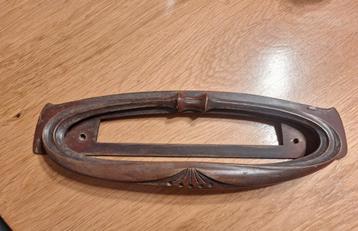 Antieke Brievenbus Vintage ovale voor inbouw voordeur beschikbaar voor biedingen