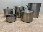 Grote diverse pannen, Ophalen, Gebruikt, Rvs, Pannenset