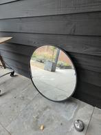 Ronde spiegel 80 cm - zwart metalen rand - nieuw in doos, Huis en Inrichting, Woonaccessoires | Spiegels, Ophalen of Verzenden