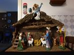 kleurrijke grote kerststal, Ophalen, Gebruikt