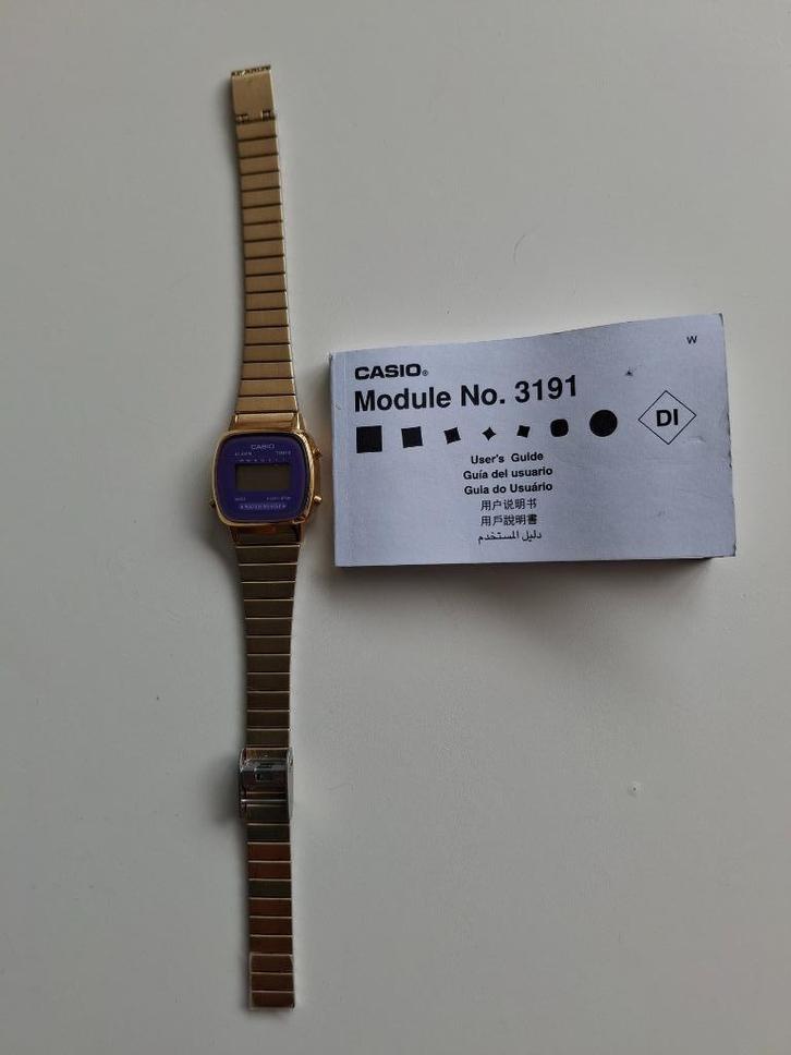 Goudkleurig Casio horloge, no. 3191, Sieraden, Tassen en Uiterlijk, Horloges | Dames, Nieuw, Polshorloge, Overige merken, Overige materialen
