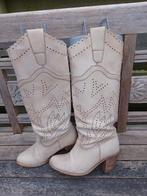 Super hippe leren boho ibiza hippie laarzen maat 38, Hoge laarzen, Beige, Ophalen of Verzenden, Zo goed als nieuw