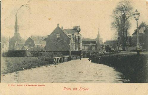 (388-222-025) Sloten Groet uit, Verzamelen, Ansichtkaarten | Nederland, Noord-Holland, Verzenden