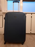 Grote blauwe koffer, Sieraden, Tassen en Uiterlijk, Koffers, Gebruikt, Hard kunststof, 45 tot 55 cm, Slot