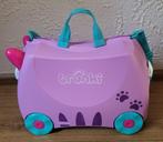 Trunki koffer paarse poes (zgan), Wieltjes, Hard kunststof, Minder dan 50 cm, Ophalen of Verzenden