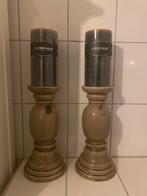 2 Riverdale kandelaars, Ophalen, Zo goed als nieuw, Overige materialen, Minder dan 25 cm