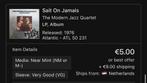 Modern Jazz Quartet - Sait On Jamais LP, Cd's en Dvd's, Vinyl | Jazz en Blues, 1960 tot 1980, Ophalen of Verzenden, Zo goed als nieuw