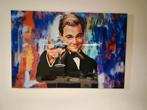 Schilderij van glas / Leonardo Di Caprio, Ophalen, 125 cm of meer, Zo goed als nieuw, Schilderij