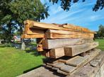 Eiken balken  en planken rest partij C keus ruim 1m3, Doe-het-zelf en Verbouw, Hout en Planken, Ophalen, Eiken, Balk, 50 mm of meer