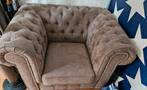 Chesterfield fauteuil / bank / zetel, Huis en Inrichting, Ophalen, Zo goed als nieuw, 75 tot 100 cm, Stof