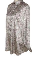 ERFO satijnen blouse, zilver/grijs, Mt. 46, Kleding | Dames, Erfo, Zo goed als nieuw, Maat 46/48 (XL) of groter, Verzenden