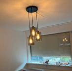 Moderne Zwarte Hanglamp, Huis en Inrichting, Lampen | Hanglampen, Ophalen, Zo goed als nieuw, Glas, Minder dan 50 cm