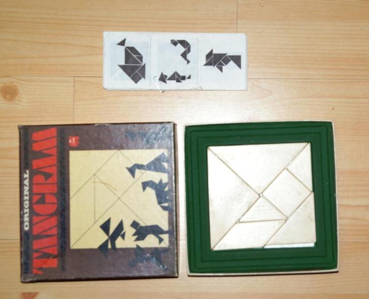 JUMBO original tangram (is compleet)., Kinderen en Baby's, Speelgoed | Overig, Gebruikt, Jongen of Meisje, Ophalen of Verzenden