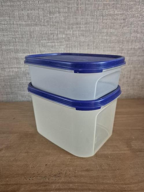 Tupperware Ruimtemakers Blauw deksel 850ML en 1,9L, Huis en Inrichting, Keuken | Tupperware, Zo goed als nieuw, Overige typen