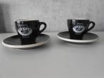 2 Tiktak Espresso kopjes & schotels 140 cc, Ophalen, Zo goed als nieuw, Overige stijlen, Kop(pen) en/of Schotel(s)