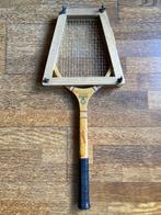 Vintage PINGUIN houten tennisracket met houten spanner, Ophalen of Verzenden