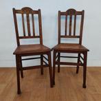 Vintage houten café stoelen bistrostoelen eetkamerstoelen 03, Huis en Inrichting, Stoelen, Valkenswaard, Gebruikt, Twee, Bruin