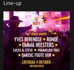 Te koop: 2 kaarten Q music the Party Breda zaterdag 4 okt., Tickets en Kaartjes, Twee personen