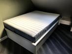 Bed met bergruimte inclusief matras, Huis en Inrichting, Slaapkamer | Bedden, Ophalen, Gebruikt, Wit, Tweepersoons