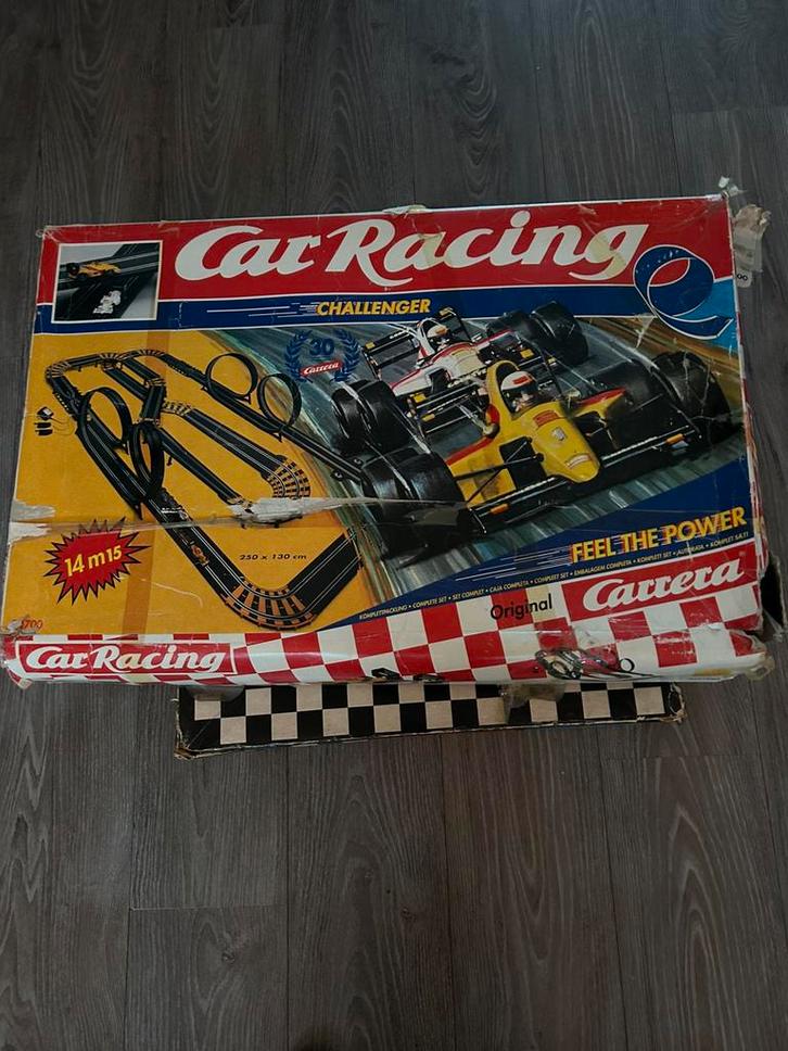 Racebaan met auto’s van Carrerra, Kinderen en Baby's, Speelgoed | Racebanen, Gebruikt, Racebaan, Elektrisch, Carrera, Zelf te bouwen