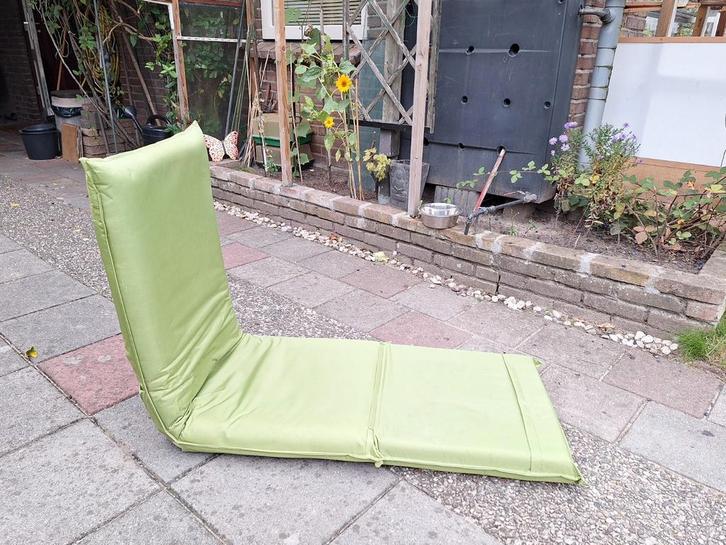 Zgan groene inklapbare waterdicht, matras voor tuinstoel, Tuin en Terras, Ligbedden, Zo goed als nieuw, Kunststof, Ophalen of Verzenden