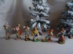 6 kleine kunststof herders Italy kerststal, Diversen, Kerst, Ophalen, Gebruikt
